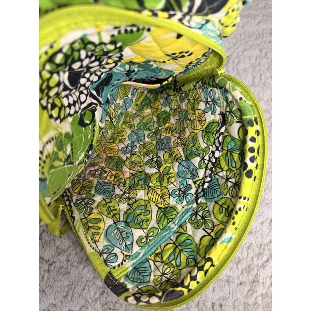 Vera Bradley Retired Floral Quilted Backpack – Green/Blue